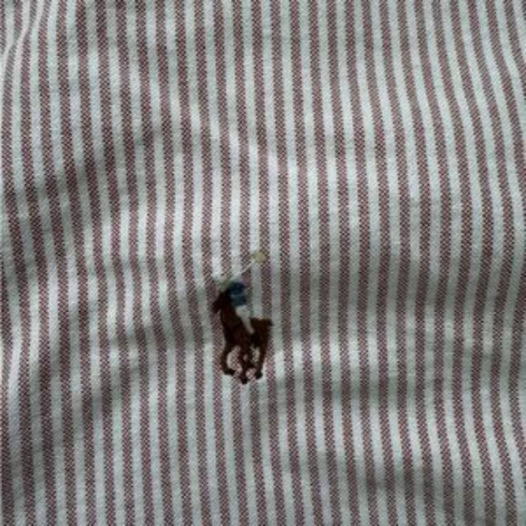 Ralph Lauren Pink and White Casual Button Down Shirt - Picture 3 of 5